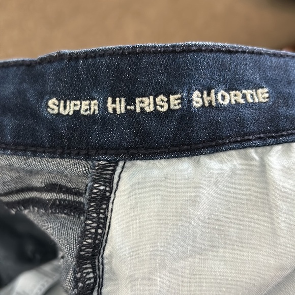 Used Dark Blue Super Hi-Rise Shorties Size 2 - Picture 5 of 5